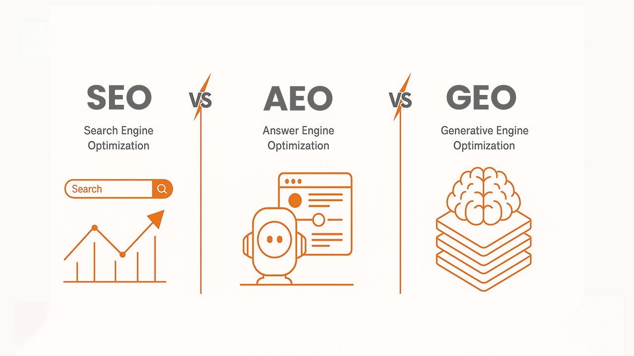SEO, GEO & AEO Comparison